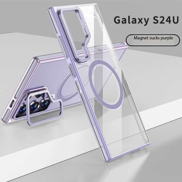 Galaxy Transparent Magsafe Case with Stand - Image 2