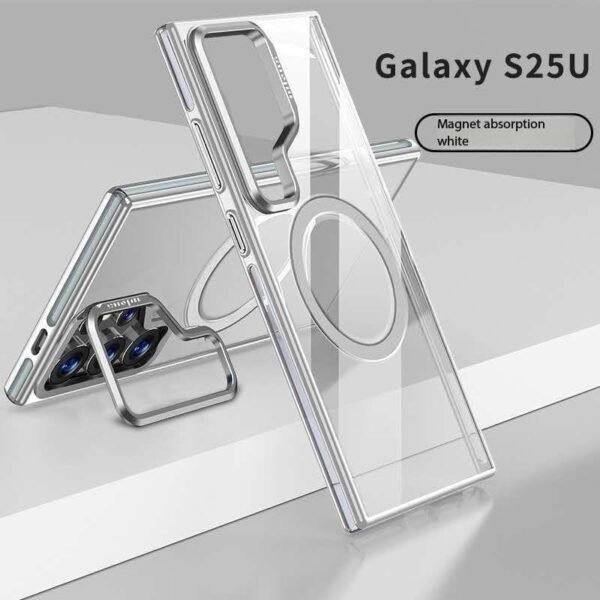 Galaxy Transparent Magsafe Case with Stand - Image 3